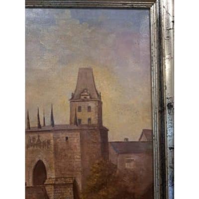 19th Century Oil on Canvas, Signed. Antique Art 4