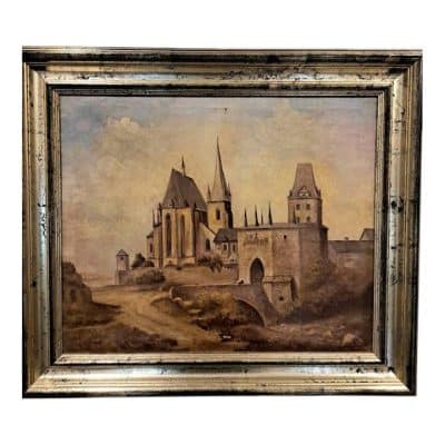 19th Century Oil on Canvas, Signed. Antique Art 3