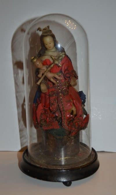 18th Century Mary With the Wax Child Antique Furniture 3