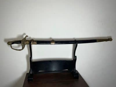 Victorian French M 1854 Naval Officer’s Sword Antique Collectibles 3