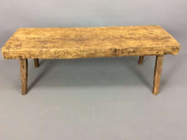 Large 19th Century Welsh Oak Pig Bench - Image 2