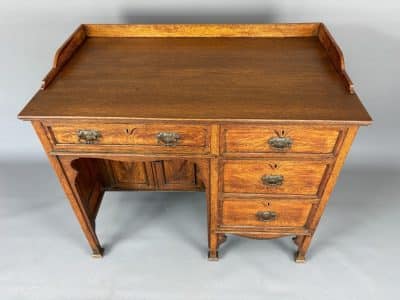 Arts & Crafts Oak Writing Desk - Image 2