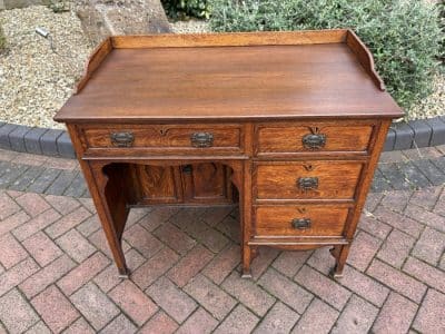 Arts & Crafts Oak Writing Desk oak Antique Desks 13