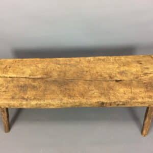 Large 19th Century Welsh Oak Pig Bench bench Antique Benches