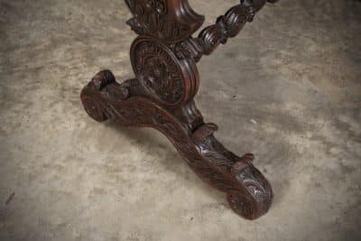 Magnificent Anglo Indian Padauk Wood Library Table - Image 18