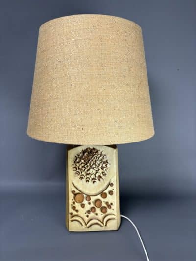 Mid Century Studio Pottery Lamp by Shelf Pottery lighting Antique Collectibles 3