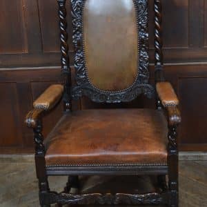 Victorian Oak Arm-chair SAI3490 antique oak Antique Chairs 3