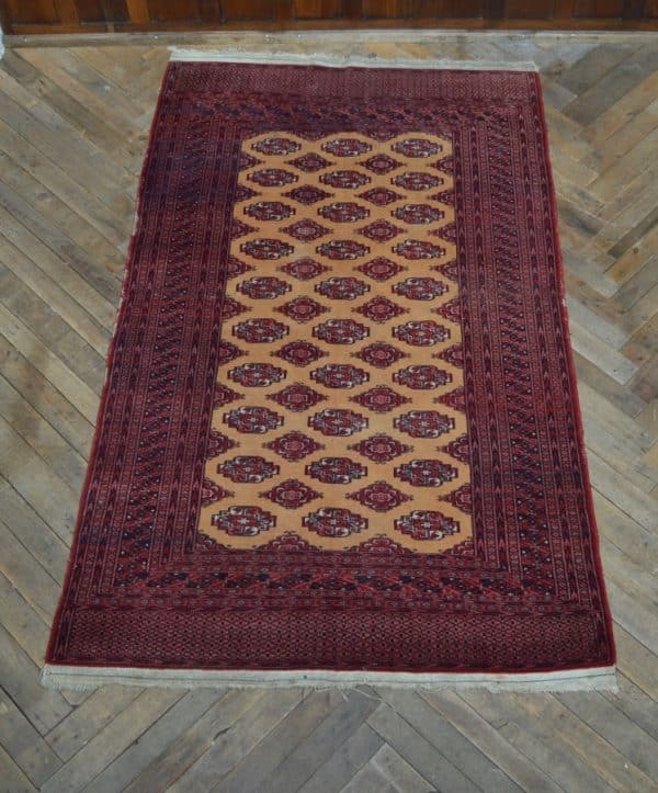 Burgundy And Gold Vintage Woollen Rug SAI2925 Antique Rugs 3