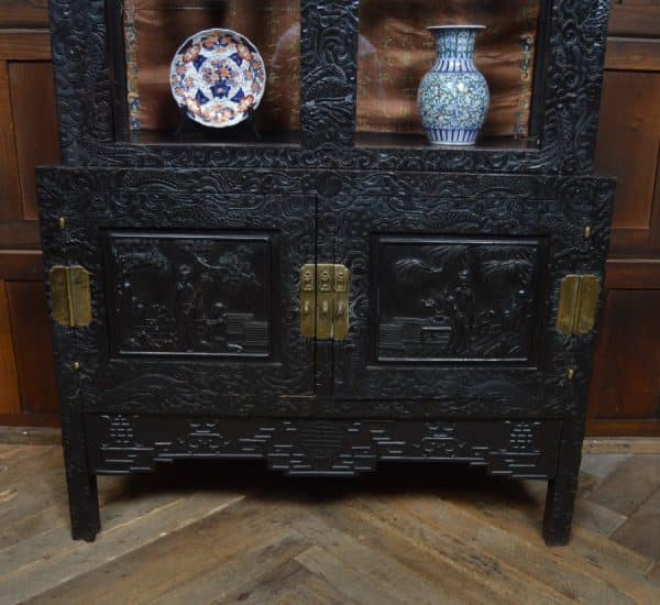 Chinese Ebonised Display Cabinet SAI2999 - Image 11