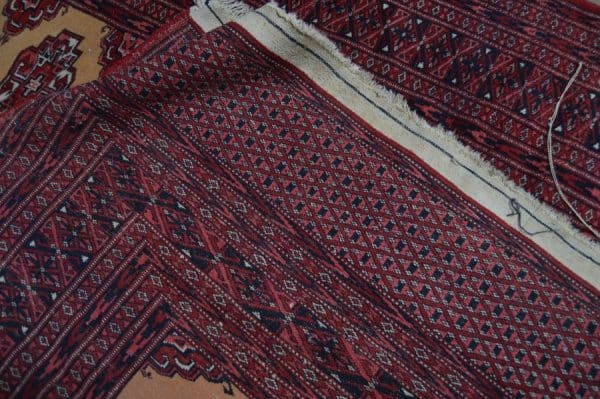 Burgundy And Gold Vintage Woollen Rug SAI2925 Antique Rugs 7