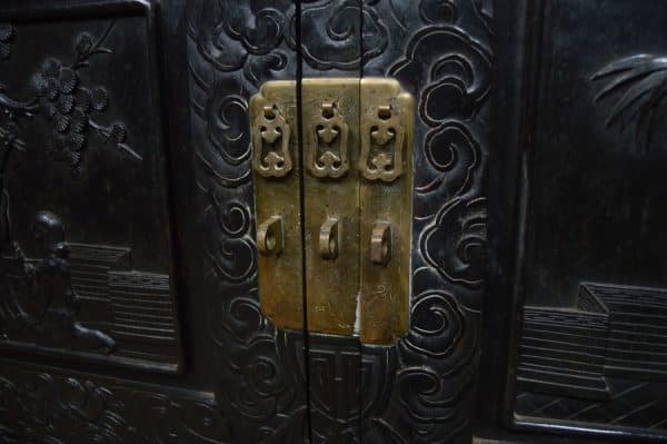 Chinese Ebonised Display Cabinet SAI2999 - Image 8