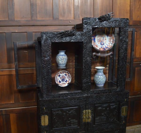 Chinese Ebonised Display Cabinet SAI2999 - Image 5