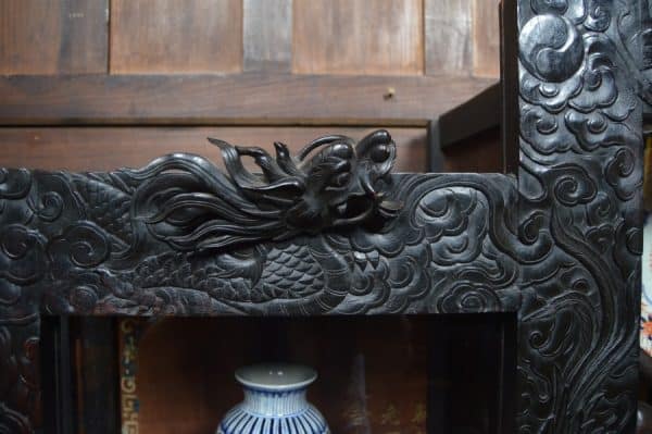 Chinese Ebonised Display Cabinet SAI2999 - Image 2