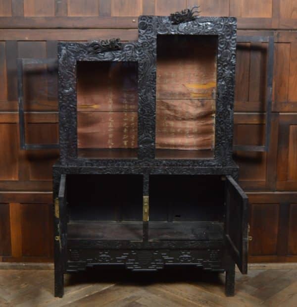 Chinese Ebonised Display Cabinet SAI2999 - Image 16