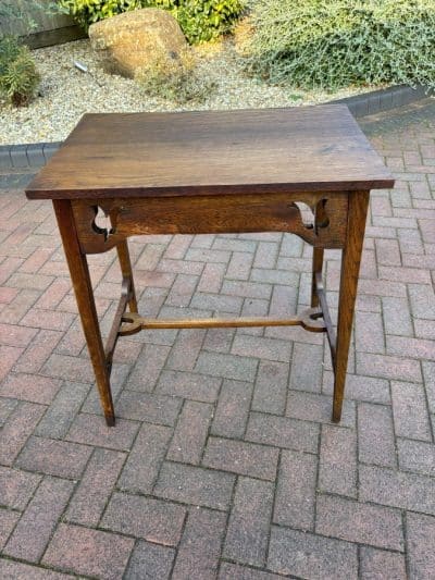 Arts & Crafts Oak Consol Table Arts & Crafts Antique Furniture 10