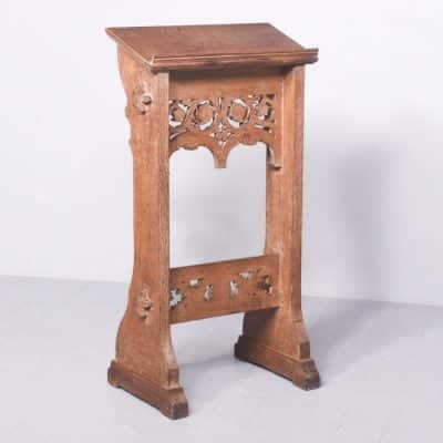 Carved Oak Lectern Antique Furniture 3