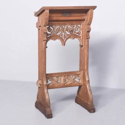 Carved Oak Lectern Antique Furniture 10