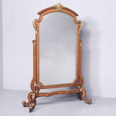 Exhibition Quality Louis XV Style Cheval Mirror Cheval Mirror Antique Mirrors 3