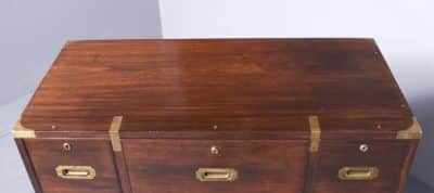 William IV 2-Part Mahogany Secretaire Chest Antique Furniture 10