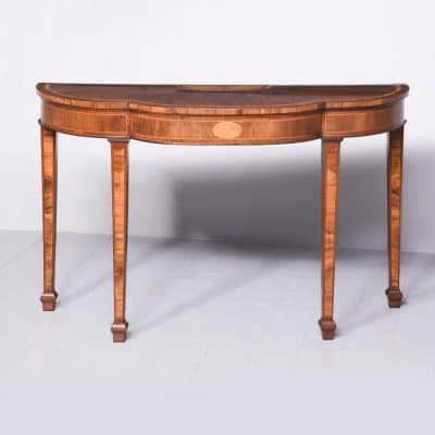 Shaped George III Inlaid Console Table console table Antique Tables 3