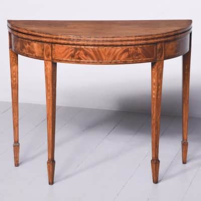 Scottish George III Inlaid Tea Table tea table Antique Tables 3