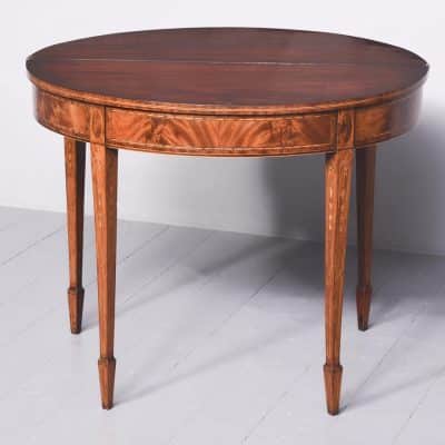 Scottish George III Inlaid Tea Table tea table Antique Tables 9