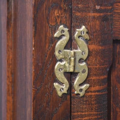 Neat Sized Solid Oak Jacobean Style Dresser Antique Dressers 4