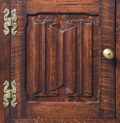 Neat Sized Solid Oak Jacobean Style Dresser Antique Dressers 12