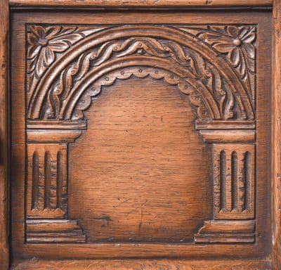 Solid Oak Jacobean-Style Neat-Sized Oak Cupboard Antique Cupboards 8