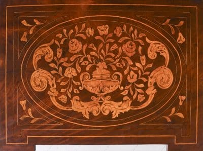 Quality 19th Century Dutch Marquetry Inlaid Mahogany Cabinet - Image 8