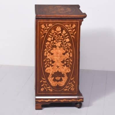 Quality 19th Century Dutch Marquetry Inlaid Mahogany Cabinet Antique Cabinets 11