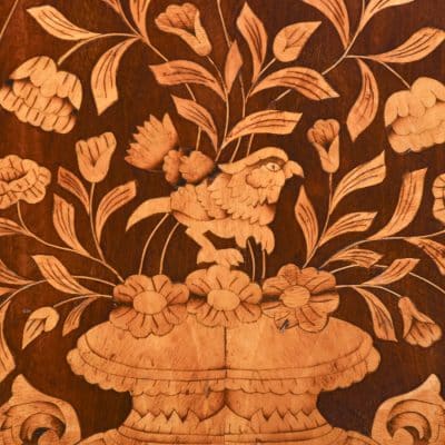 Quality 19th Century Dutch Marquetry Inlaid Mahogany Cabinet - Image 10