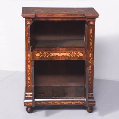 Quality 19th Century Dutch Marquetry Inlaid Mahogany Cabinet Antique Cabinets 13