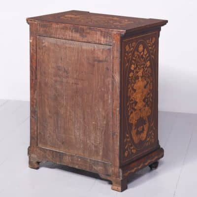 Quality 19th Century Dutch Marquetry Inlaid Mahogany Cabinet Antique Cabinets 14