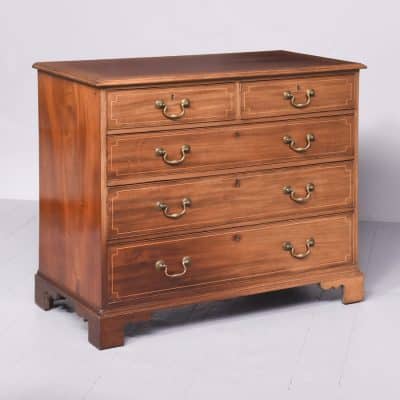 George III Scottish Inlaid Mahogany Chest of Drawers. 18th century chest of drawers Antique Furniture 3