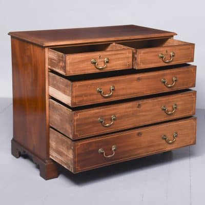 George III Scottish Inlaid Mahogany Chest of Drawers. 18th century chest of drawers Antique Furniture 10