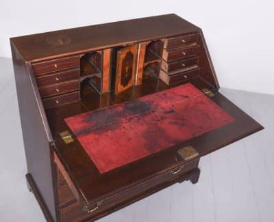 Quality Inlaid Mahogany George III Bureau Antique bureau Antique Furniture 14