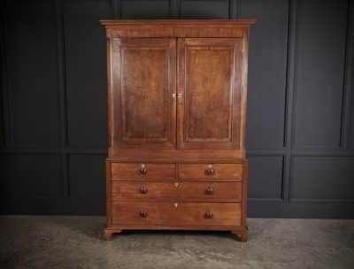 George III Oak Gentlemans Wardrobe antique wardrobes Antique Furniture 4