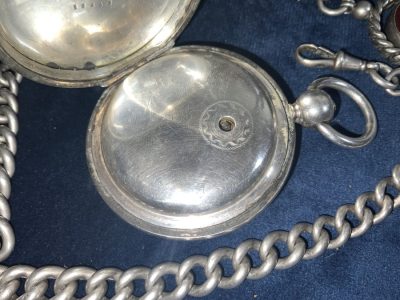 FULL HUNTER POCKET WATCH & CHAIN FANTASTIC Antique Watches 8