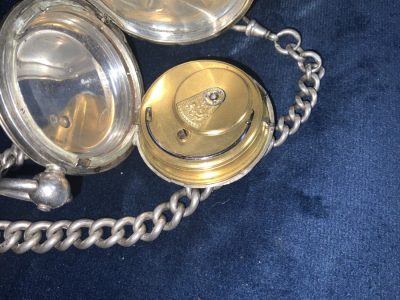 FULL HUNTER POCKET WATCH & CHAIN FANTASTIC Antique Watches 11