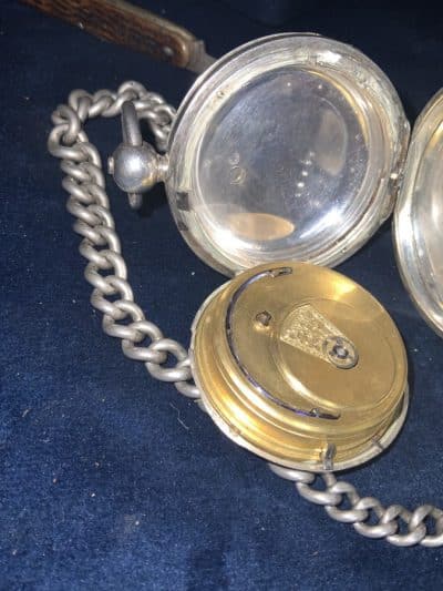 FULL HUNTER POCKET WATCH & CHAIN FANTASTIC Antique Watches 12