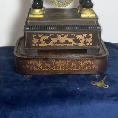 FRENCH PORTICO CLOCK Antique Clocks 4