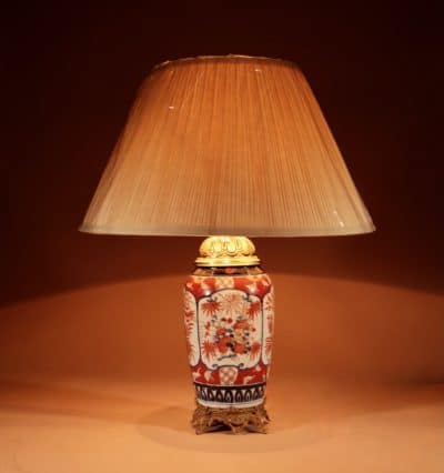 Japanese Imari Porcelain Table Lamp Circa 1900 Imari Antique Lighting 10