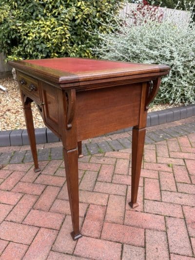 Arts & Crafts Walnut Writing Desk and Games Table Arts & Crafts Antique Desks 10