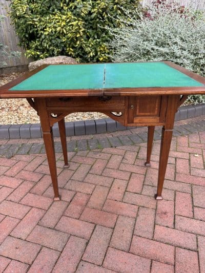 Arts & Crafts Walnut Writing Desk and Games Table Arts & Crafts Antique Desks 4