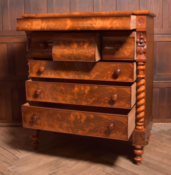 Scottish Victorian Mahogany Ogee SAI2462 Antique Draws 9