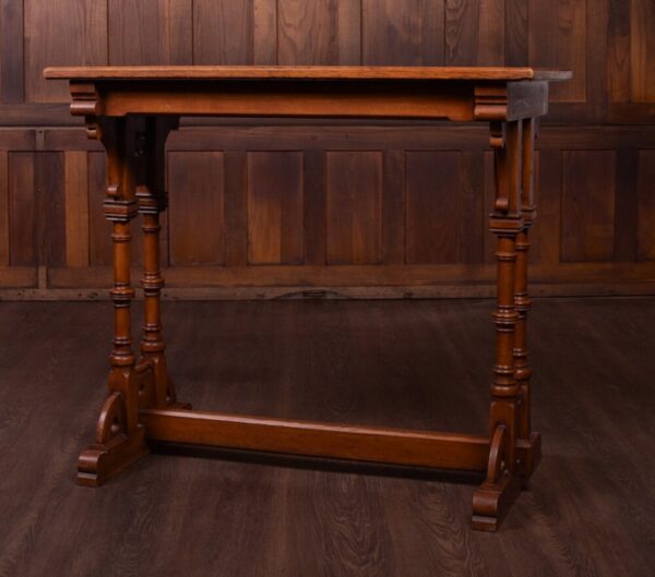 Late 19th Century Oak Gothic Side Table SAI1795 - Image 2