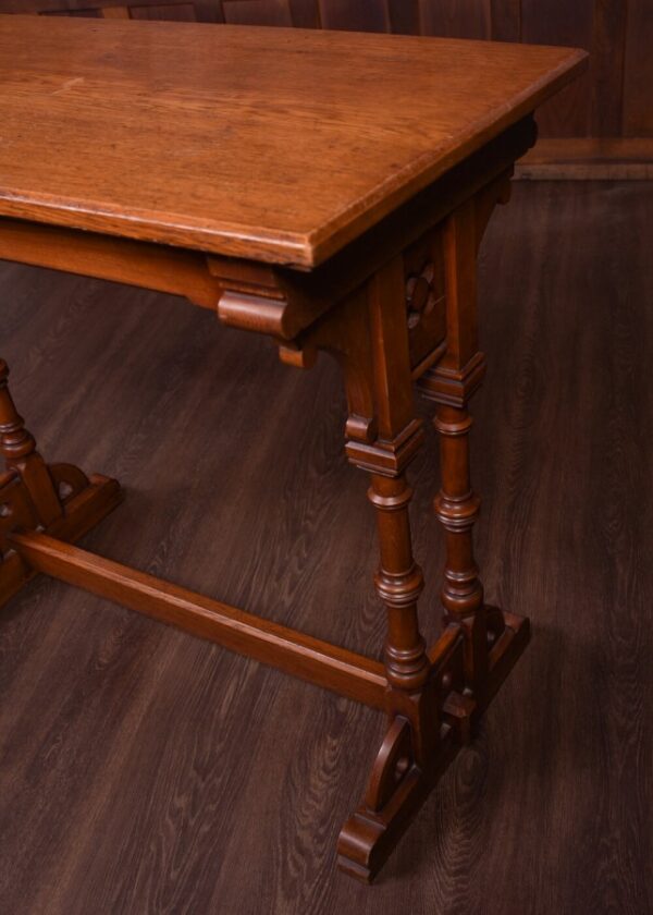 Late 19th Century Oak Gothic Side Table SAI1795 - Image 3