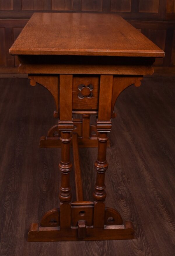 Late 19th Century Oak Gothic Side Table SAI1795 - Image 7