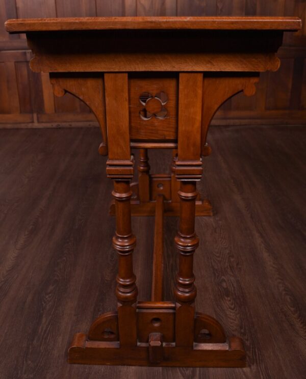 Late 19th Century Oak Gothic Side Table SAI1795 - Image 9